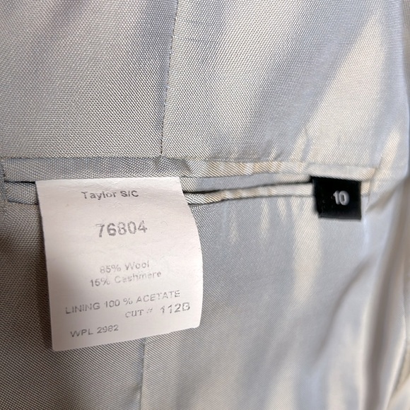 VTG Ann Freedburg Wool/Cashmere Blend Taylor Blazer/Jacket Jackie Fit Size 10 - Picture 4 of 7